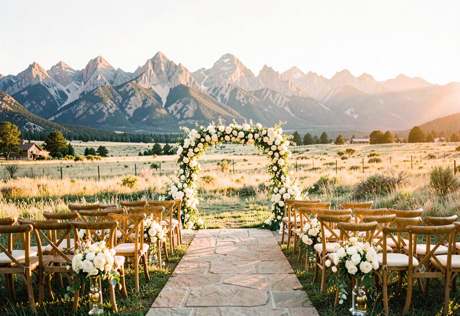 Wyoming — mountain landscape at dawn