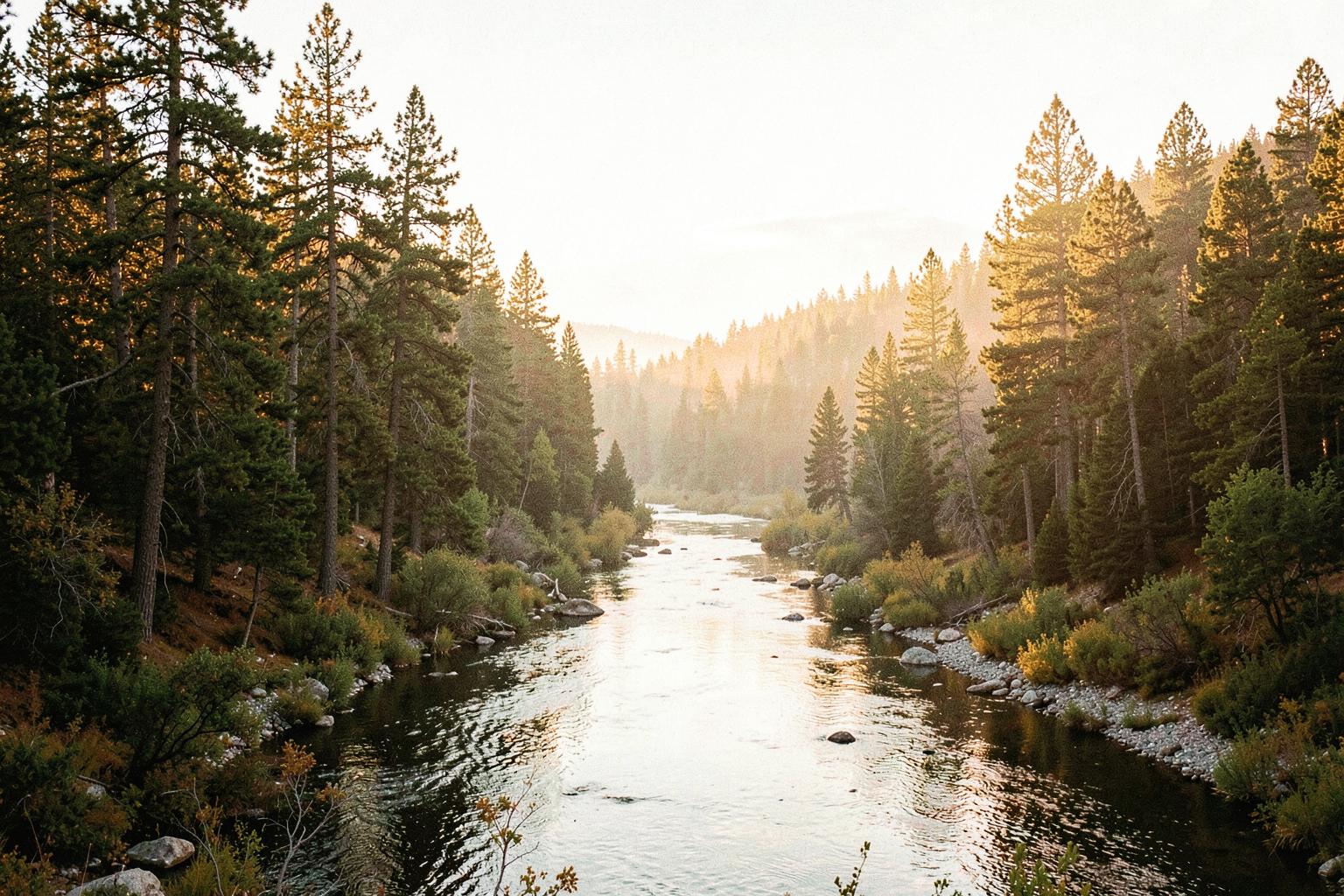 Idaho — mountain landscape at dawn